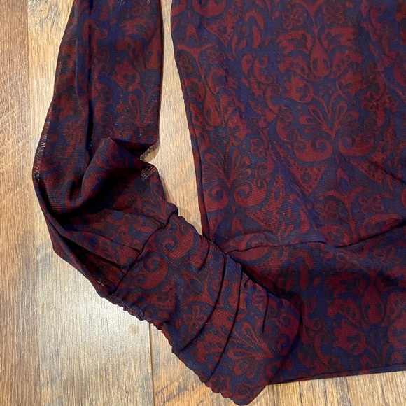 MICHAEL KORS Paisley Front Drape Wrap Blouse - Picture 5 of 6